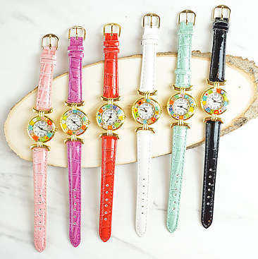 ヴェネチアングラス時計［DG5422］ | CC Zecchin（シーシーゼッキン