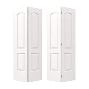 JELD-WEN 36 in. x 80 in. 3 Panel Craftsman White Painted Smooth