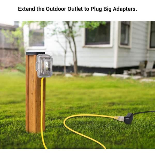 DEWENWILS 15 ft. 12/3 Gauge SJTW Indoor/Outdoor Extension Cord