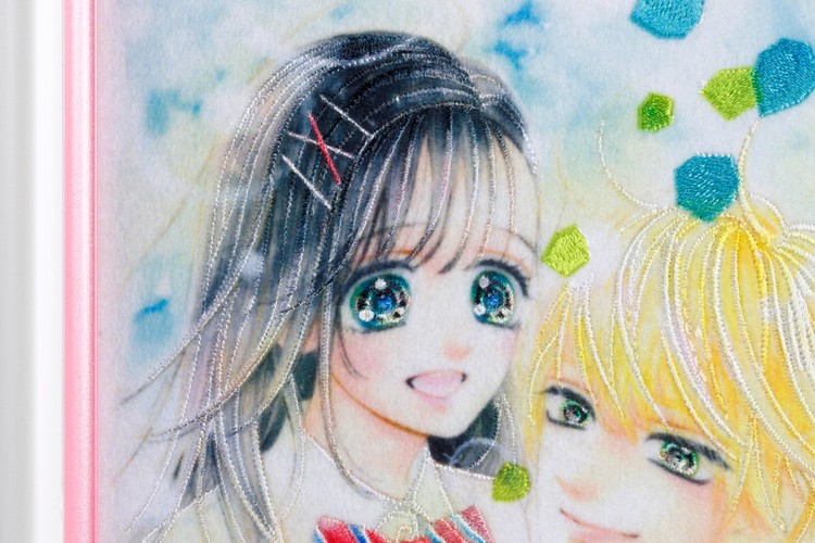 大人気漫画「ハニーレモンソーダ」がオリジナル刺繍アートになって登場