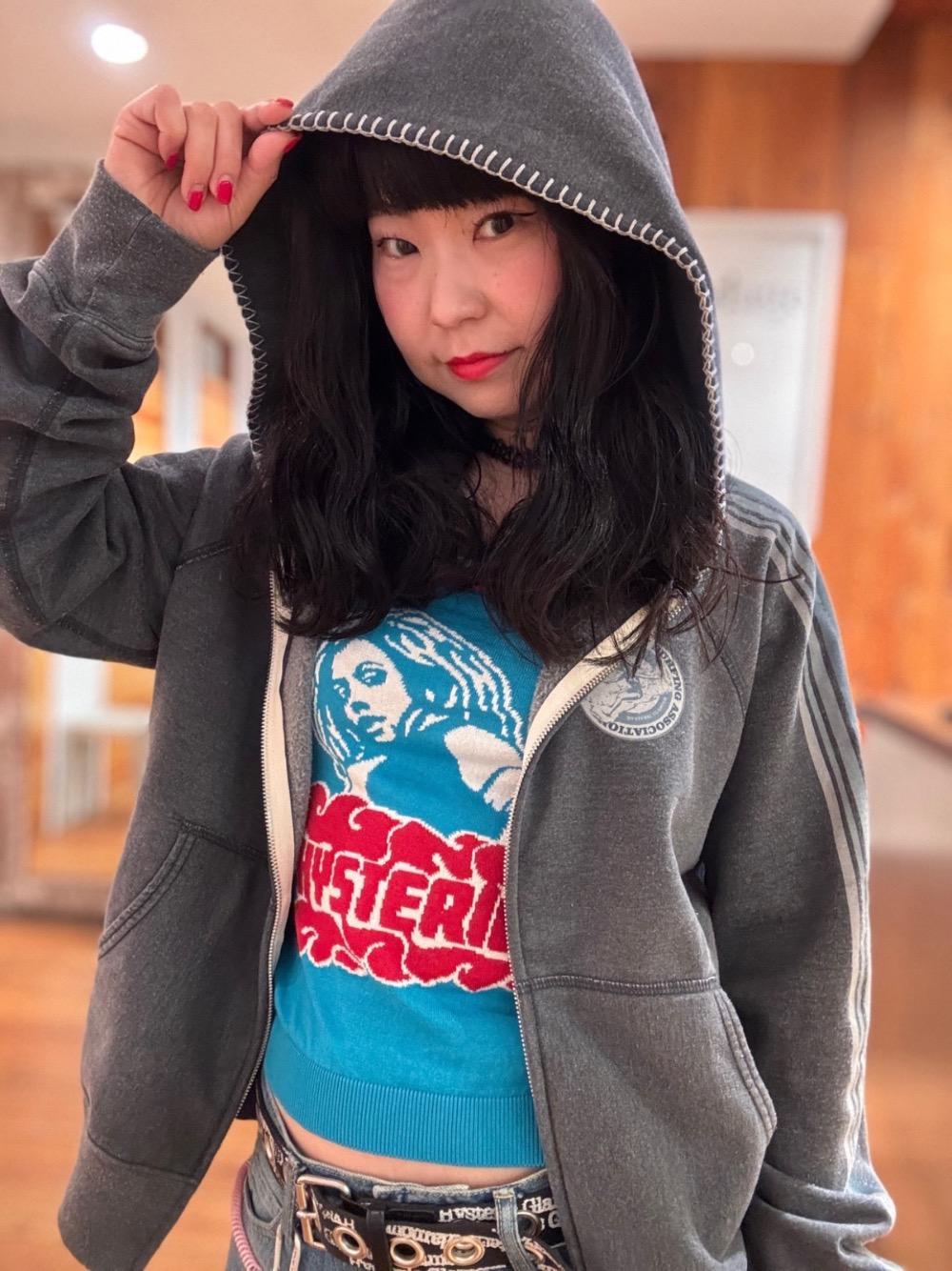 ヒステリックグラマー アンゴラ ふわふわ フリース ブルゾン バック