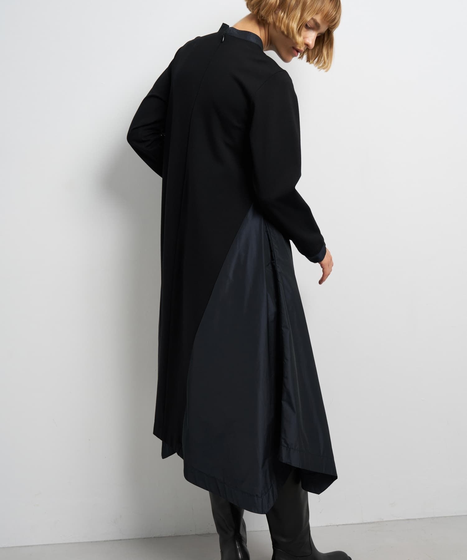 アシンメトリーヘムコンビワンピース|LANVIN en Bleu | LANVIN en Bleu