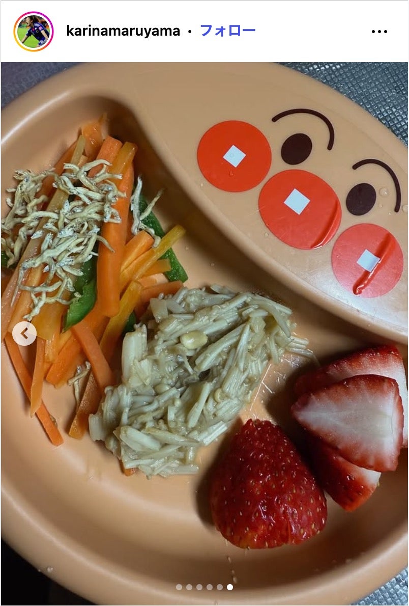 丸山桂里奈、長女の朝食プレート公開「彩りが綺麗」「忙しいのに尊敬