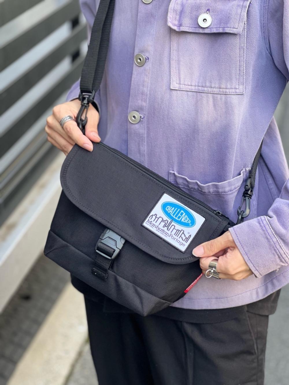 Nylon Messenger Bag Flap Zipper Pocket CHALLENGER | NaOkI