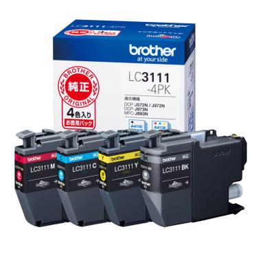 brother インクカートリッジ 4色パック ブラザー LC3111-4PK ブラザー