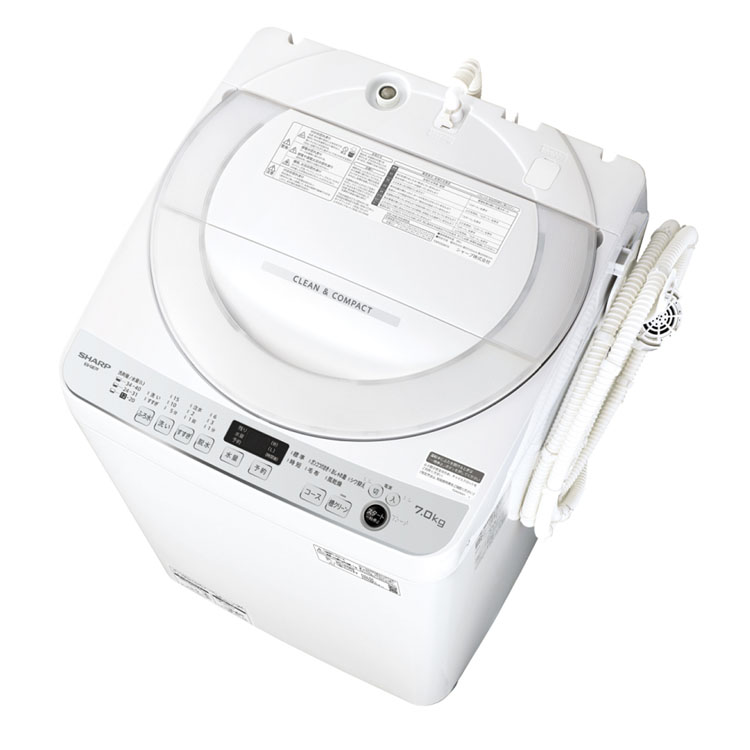 穴なし槽」全自動洗濯機 7.0kg ES-GE7F-W シャープ | イオンスタイル