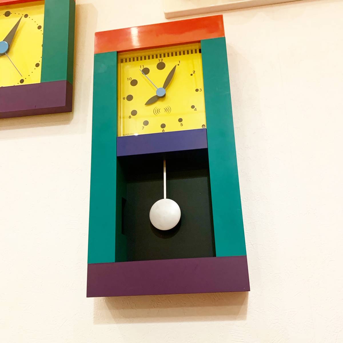 ワキタ トロピカルクオーク 三原昌平 置時計 ポストモダン ワキタ