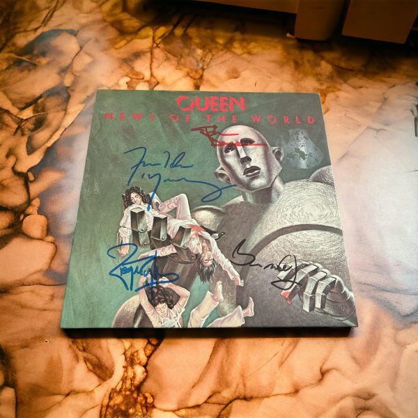 QUEEN クイーン レコード 直筆サイン フレディ ブライアン・メイ QUEEN