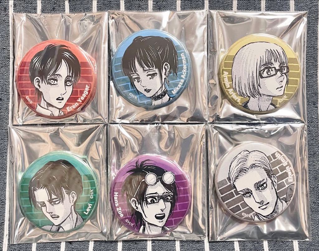 進撃の巨人 ヘキサライド スクールカースト 缶バッジ ミカサ 劇場版