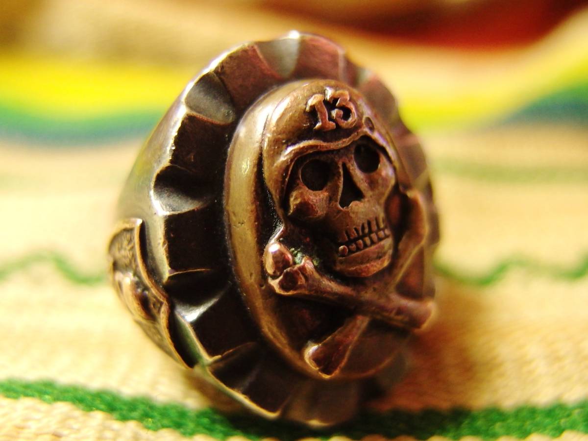 40s 50s ヴィンテージ メキシカンリング シルバー ロカビリー バイカー