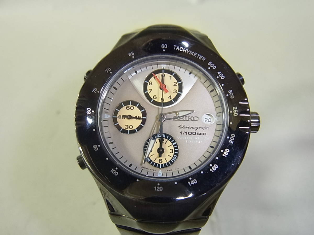 1914☆SEIKO 7T52-6B20 セイコー ジウジアーロ マッキナスポルティーバ