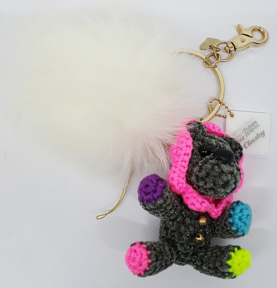 安室奈美恵さん ファーキーホルダーセット clasky ☆安室奈美恵×クラス