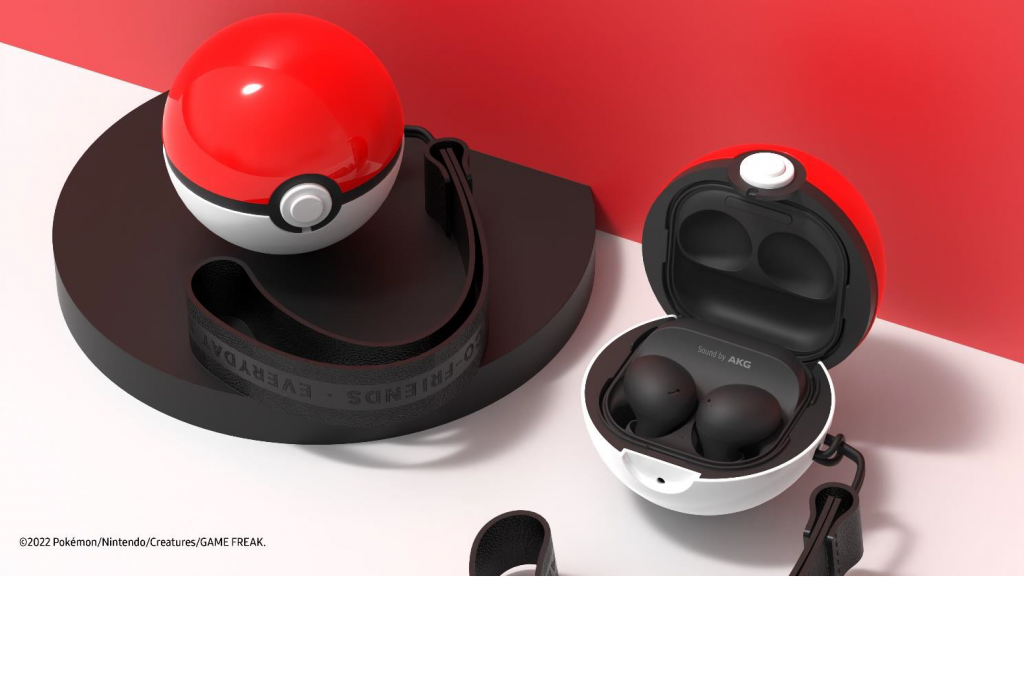 Galaxy Buds」ケースのポケモン「モンスターボール」デザイン 日本で