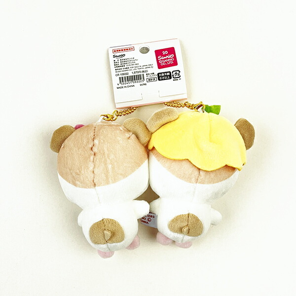 サンリオ ニコぬい コロコロクリリン＆サクラ キーホルダー マスコット