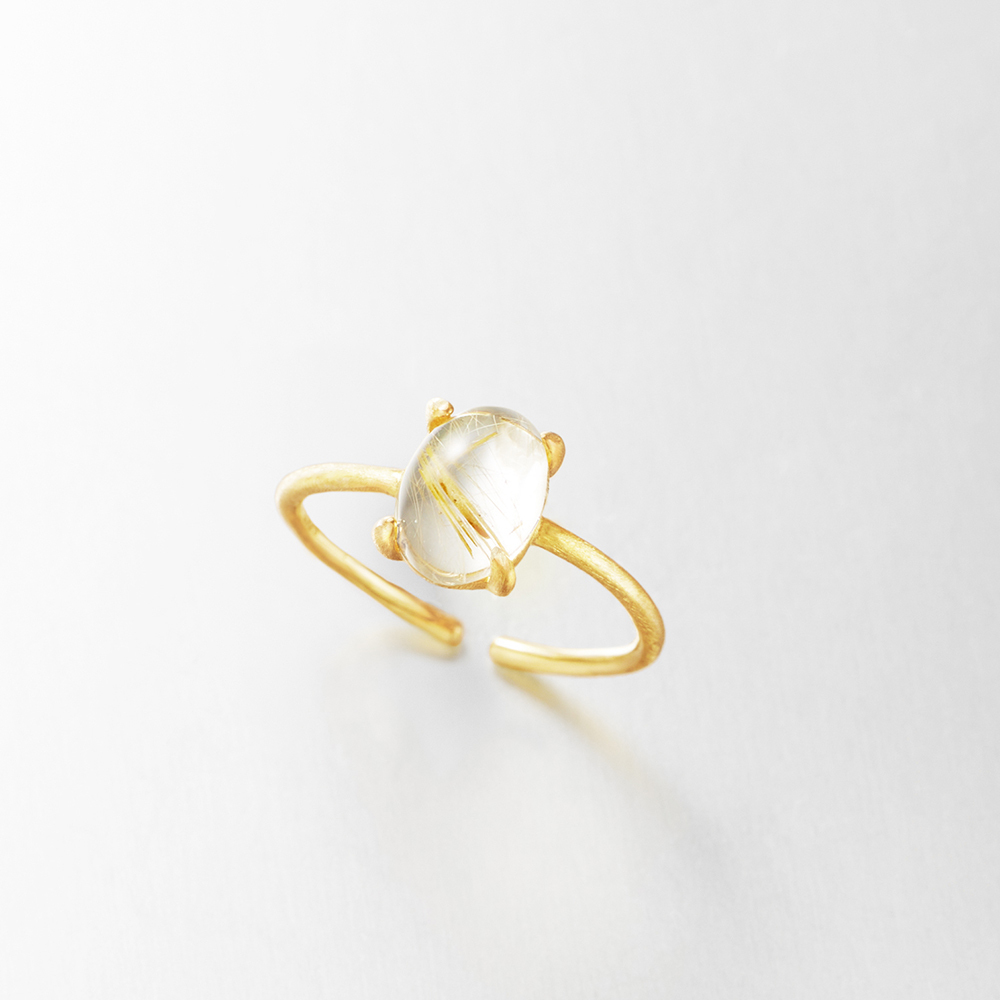 ジィオデシック サロンドミネラル ￼ビーナスルチルクオーツ￼リング