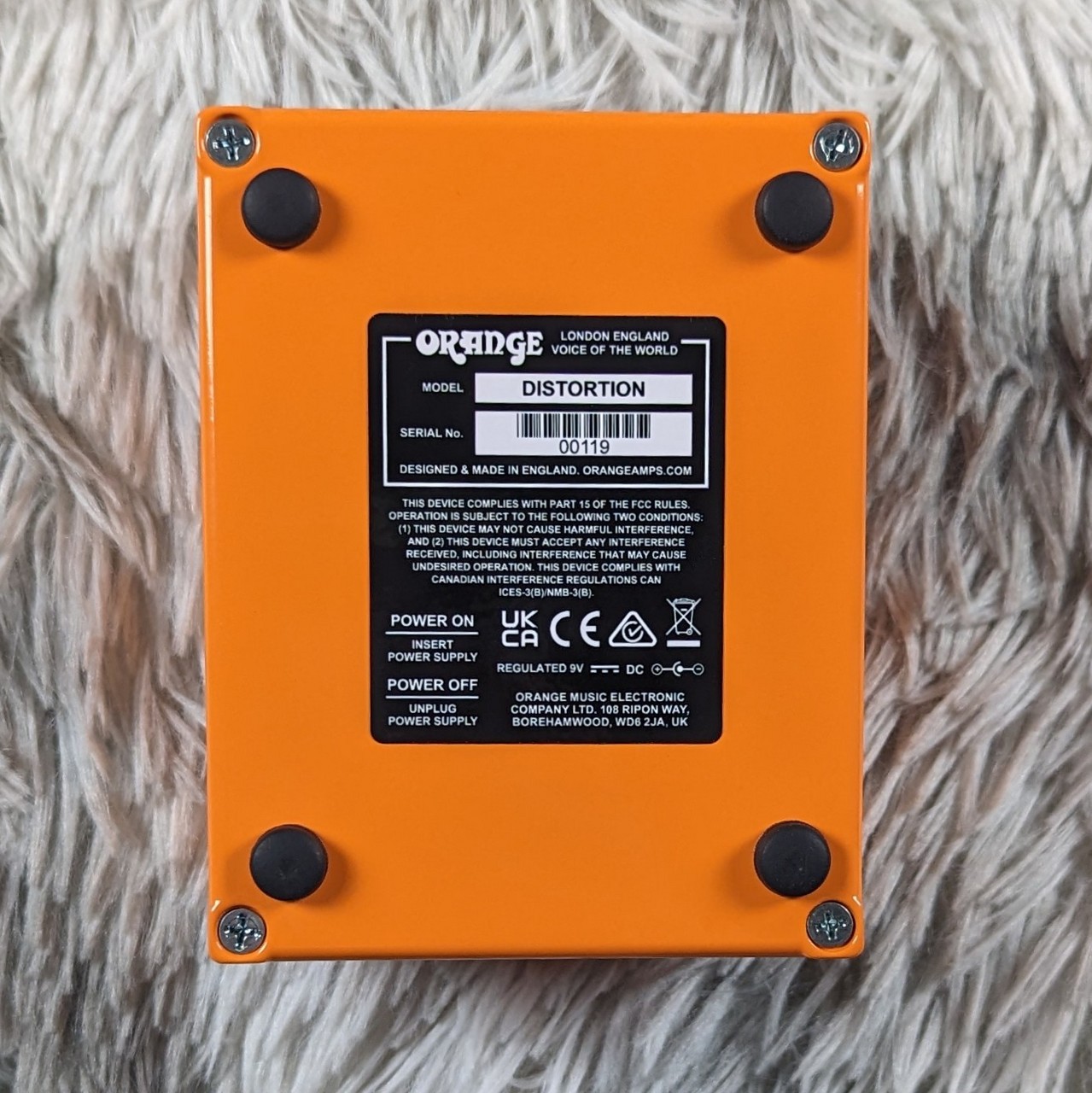ORANGE Distortion コンパクトエフェクター ディストーション（新品
