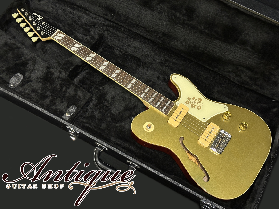 Bruno Guitars TN-295 Semi-Hollow 2024 Brass Powder Gold Aged