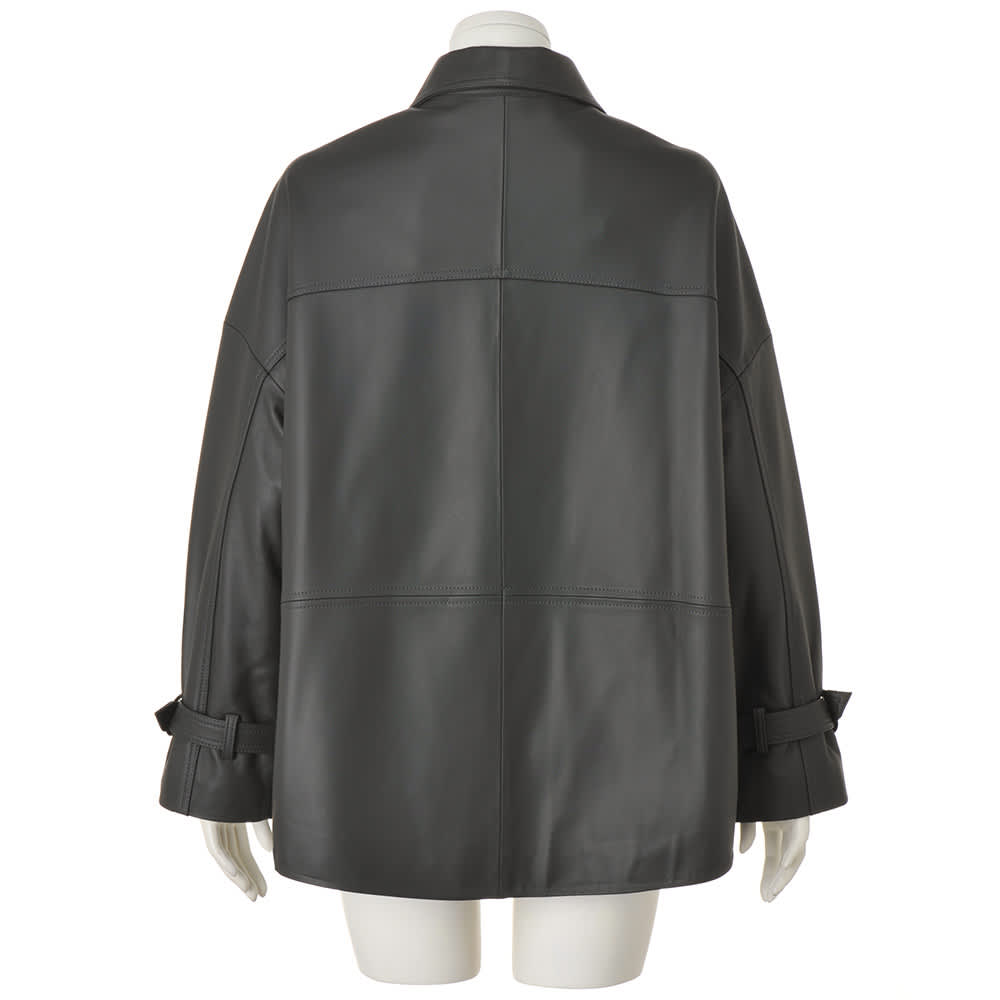 イタリアンラムレザー ダブルブレスト ハーフコート 通販 - ディノス