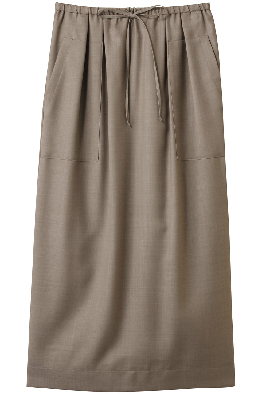 ebure(エブール)｜ドライビエラ イージーロングスカート/ベージュ の