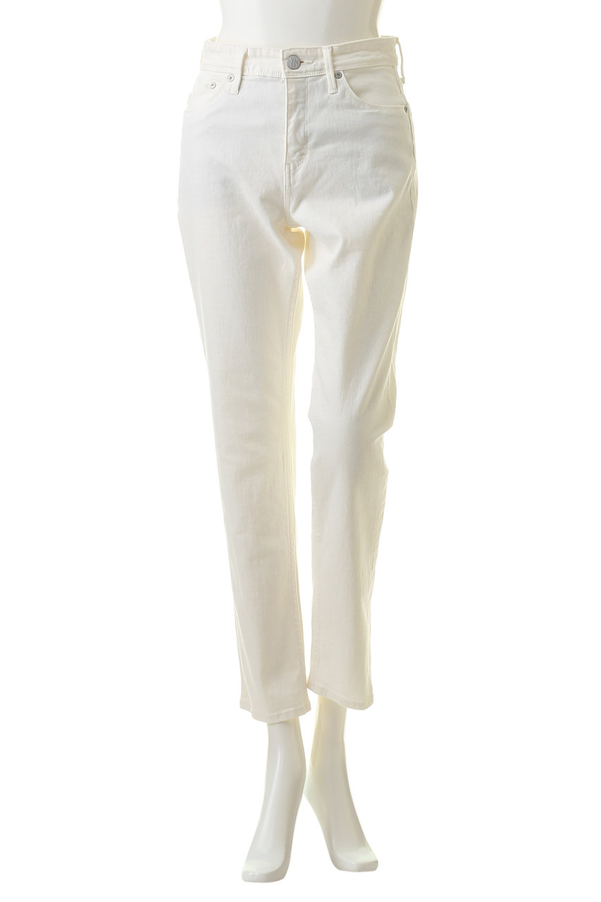 YANUK(ヤヌーク)｜ストレート 【ANNETTE】 デニムパンツ/ホワイト