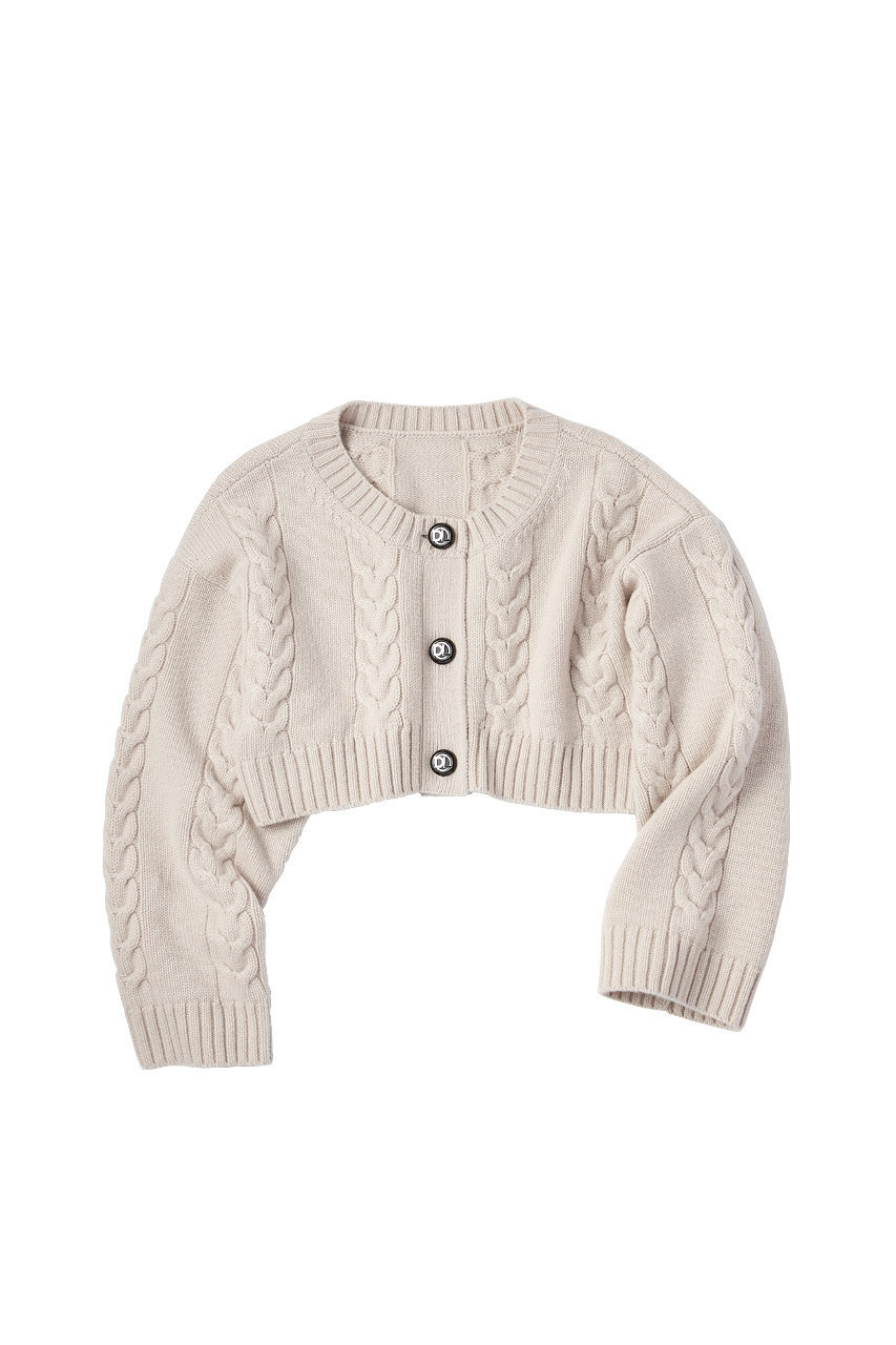 DAISY LIN(デイジーリン)｜ふわとろ Daisy Cashmere Cardigan/パウダー