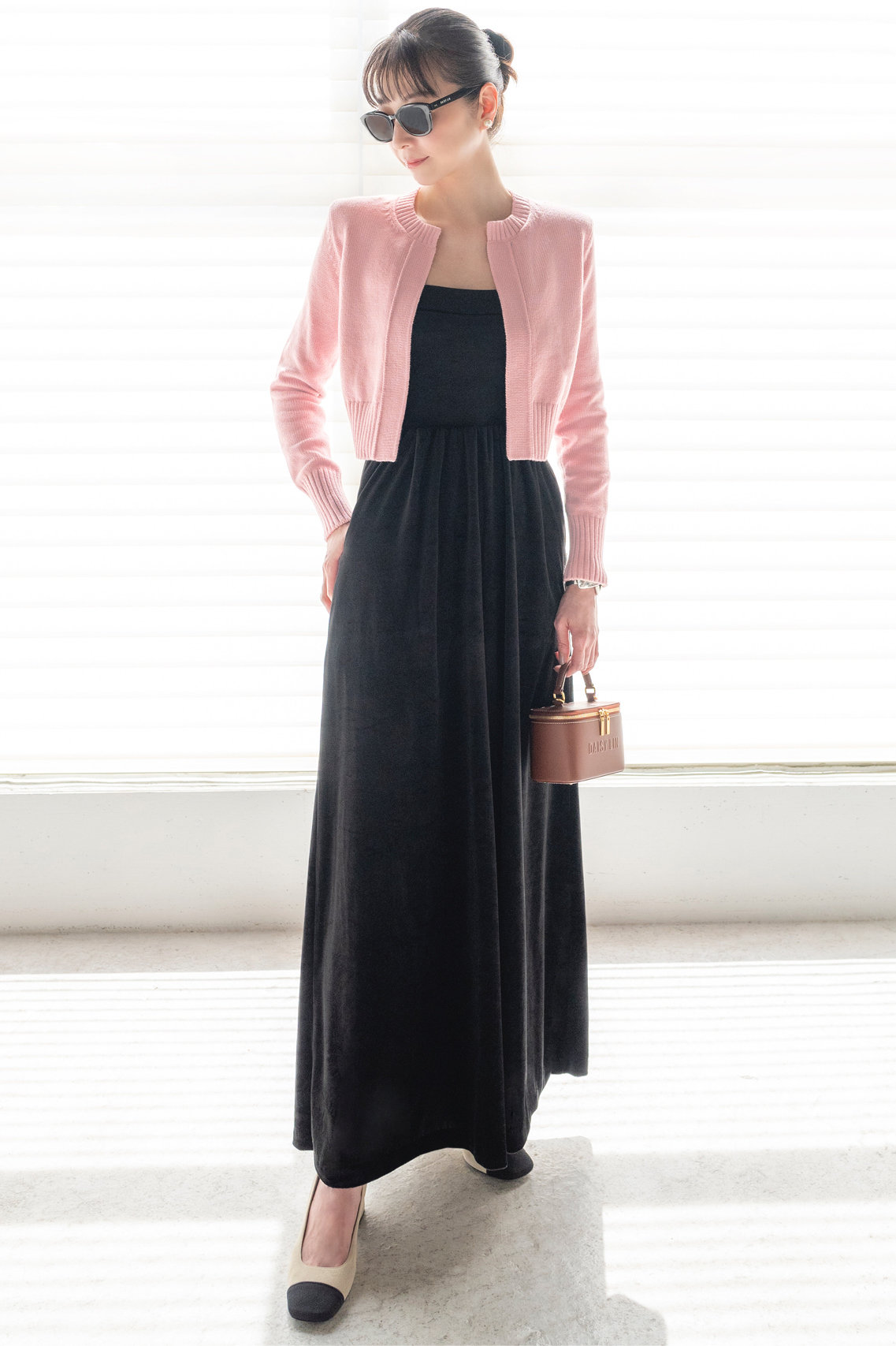 DAISY LIN(デイジーリン)｜Power Cardigan/ピンク の通販｜ELLESHOP