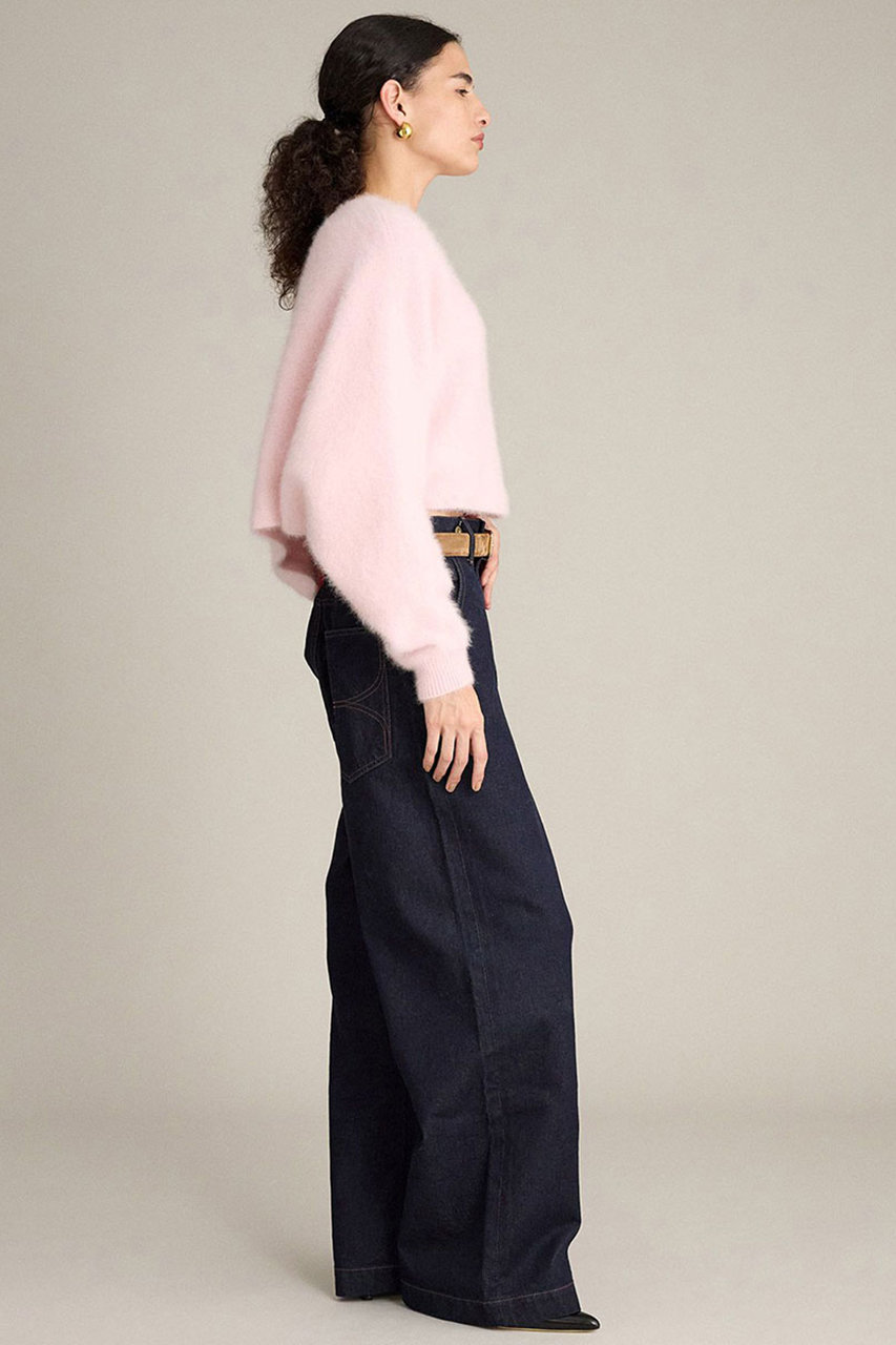 BRILL(ブリル)｜FOXカシミヤポンチョプルオーバー/ライトピンク の通販