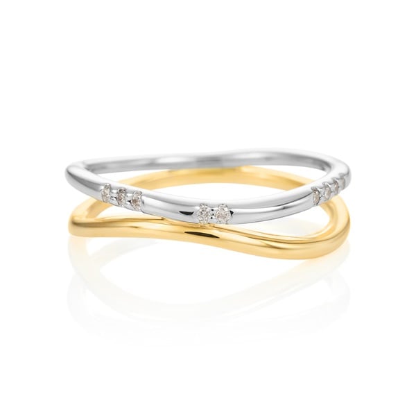 K10イエローゴールド/K10ホワイトゴールド リング | 112336143401