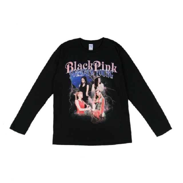 BLACKPINK LONG T-SHIRTS ブラックピンクロングTシャツ の通販 by
