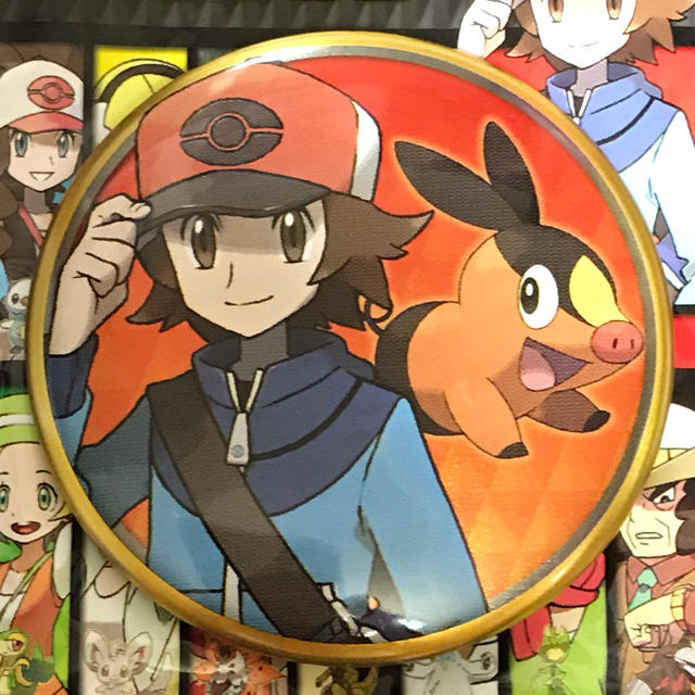ポケモン - ポケモン 主人公(男) ポカブ 缶バッジコレクション