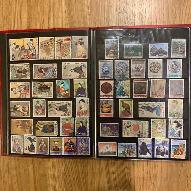 使用済み切手コレクションアルバムの通販 by マグマだまりん's shop