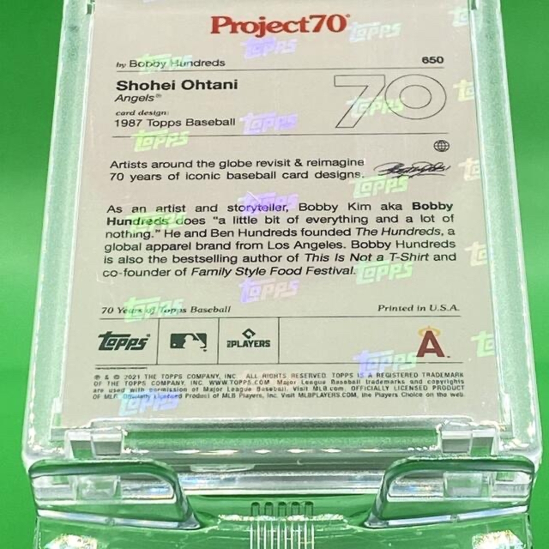 大谷翔平ToppsProject70カード650-ボビー・ハンドレッズ 大谷翔平