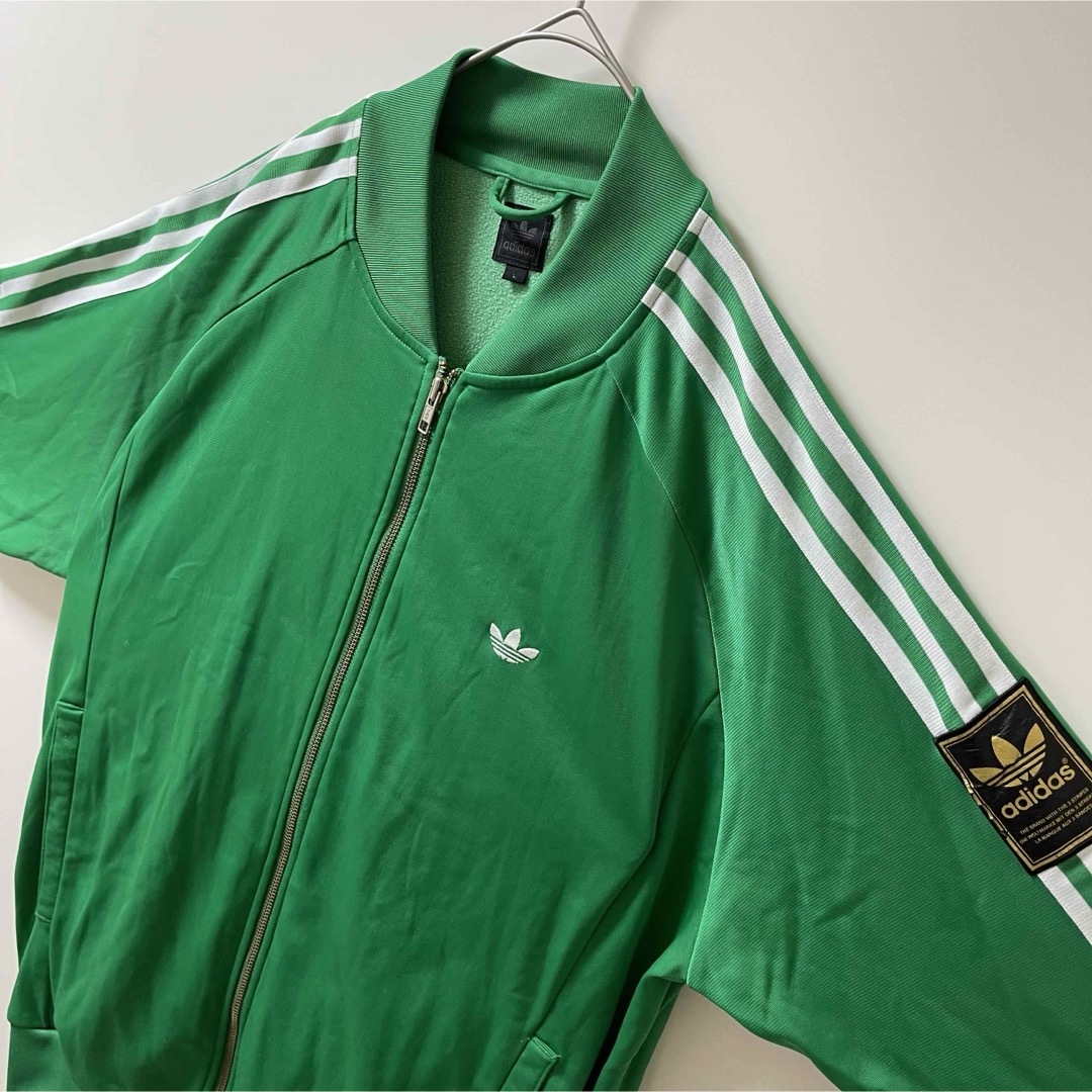 adidas - 2XL希少】アディダス刺繍トラックジャケット古着ジャージ緑