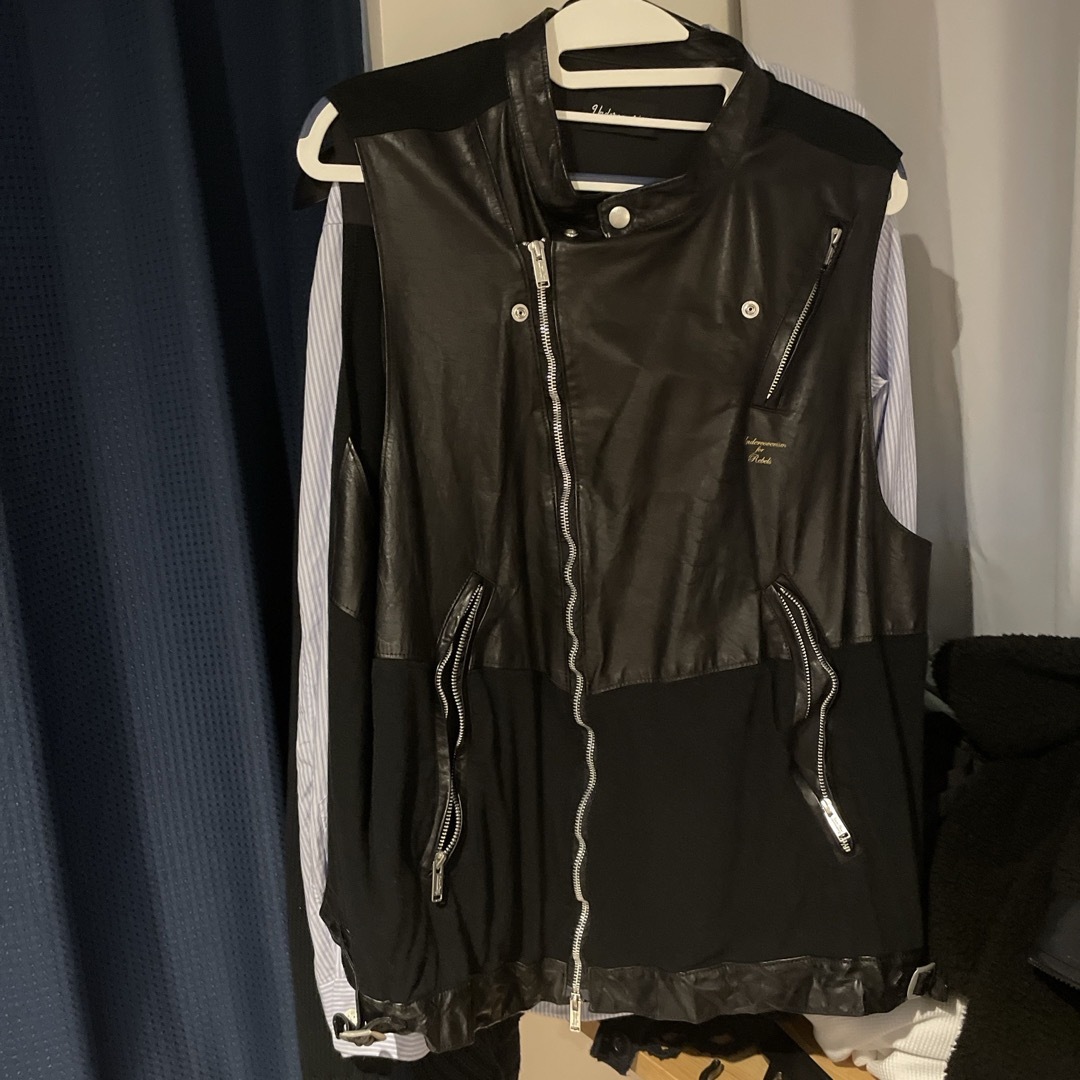 UNDERCOVER - undercoverism 23ss天竺切替ライダースベストの通販 by