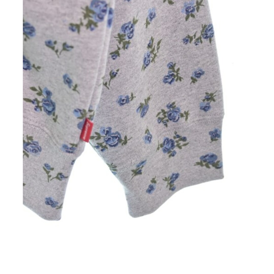 Supreme - Supreme シュプリーム パーカー M グレー(花柄) 【古着