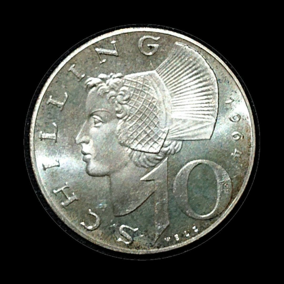オーストリア 10シリング銀貨 1964年 プルーフの通販 by pwgwg's shop