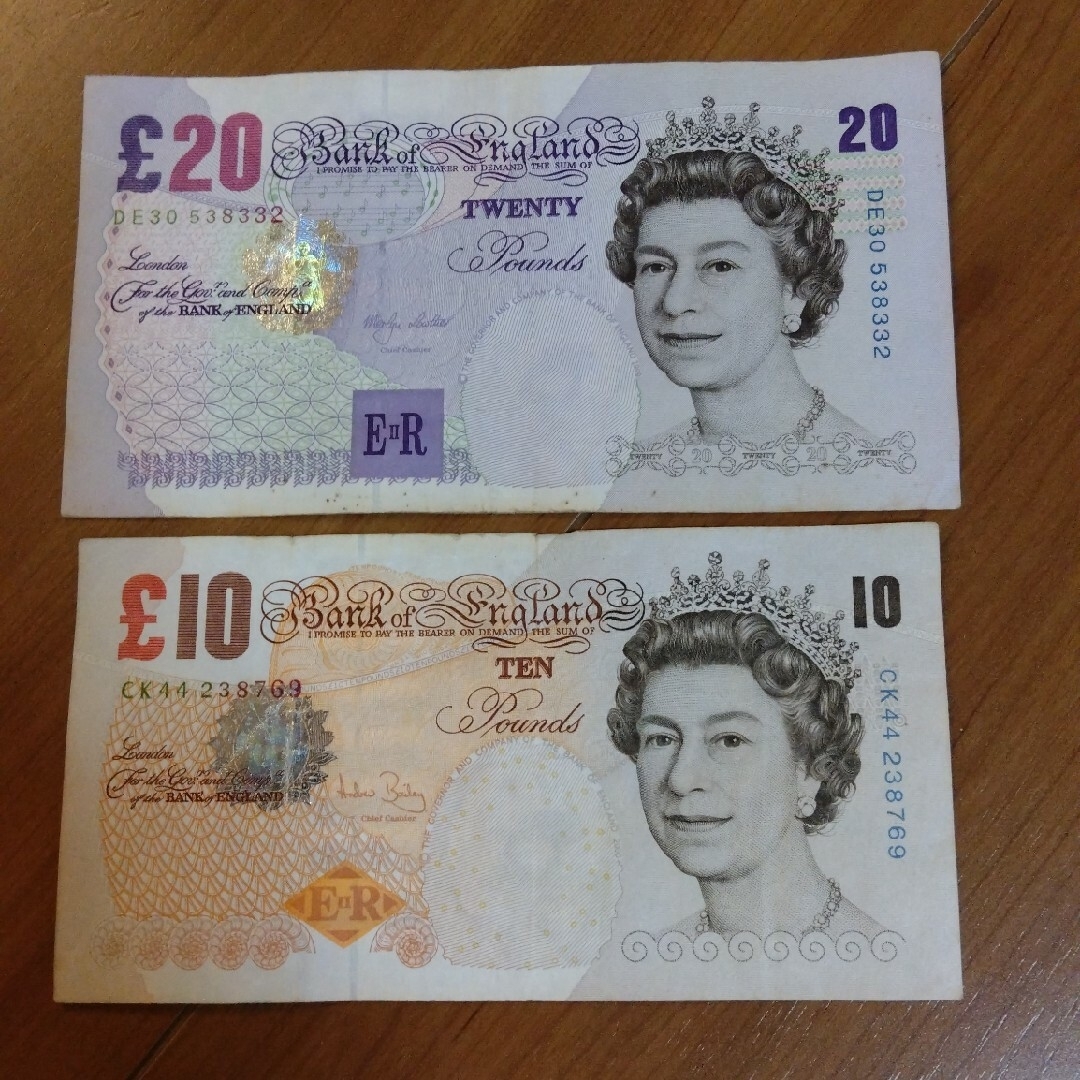 イギリス旧紙幣 旧ポンド紙幣 225ポンド コレクション紙幣 旧紙幣