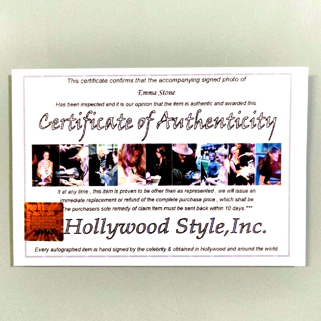 エマ・ストーン直筆サイン入り2Lサイズ写真… ⑤の通販 by まこ08's