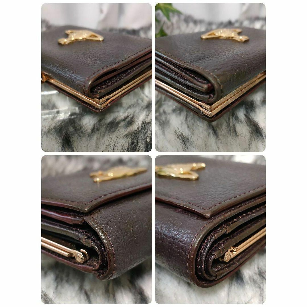 Vivienne Westwood - Vivienne Westwood 三つ折り財布 がま口 ブラウン