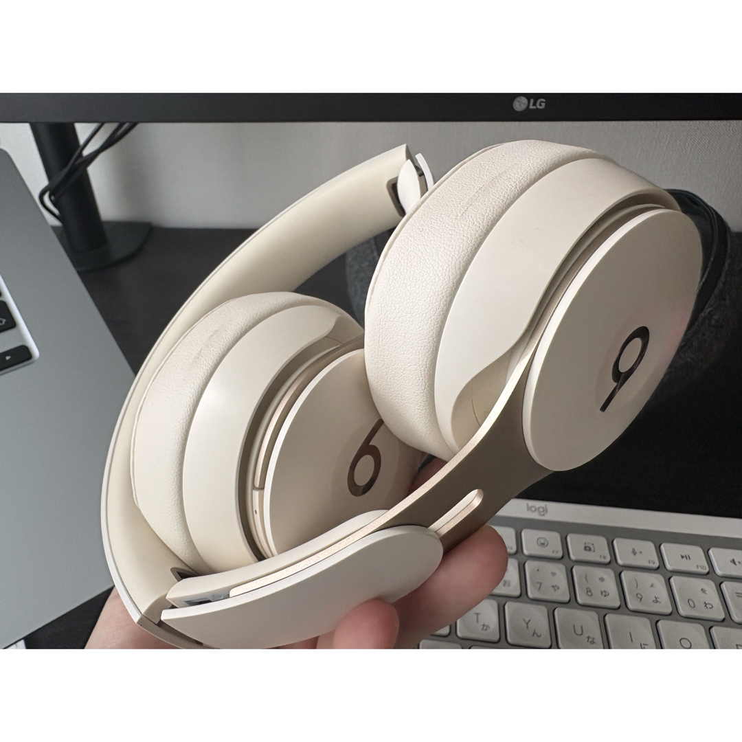 Beats - Beats Solo Pro ワイヤレスヘッドホン アイボリー ケース付き