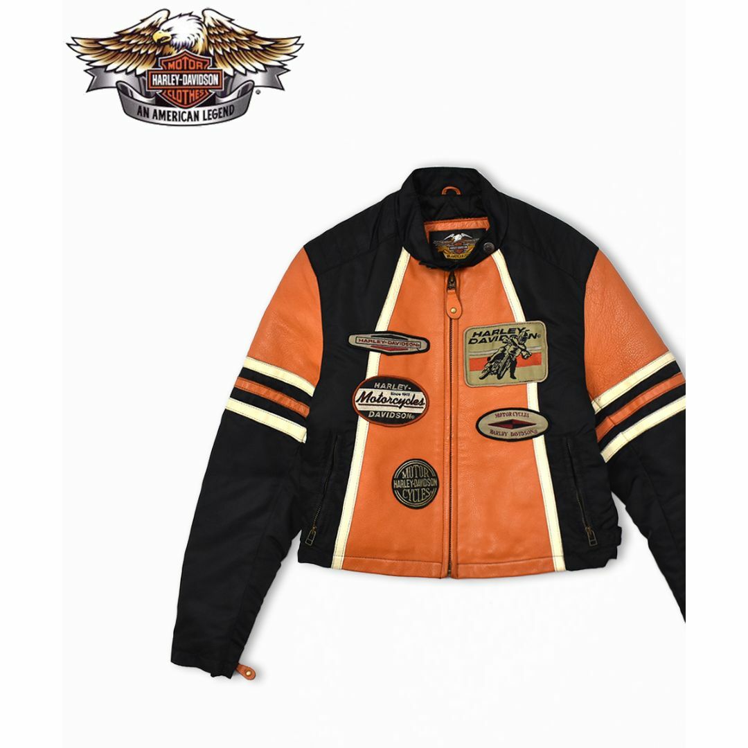 Harley Davidson - ハーレーダビッドソン レザーナイロン切替