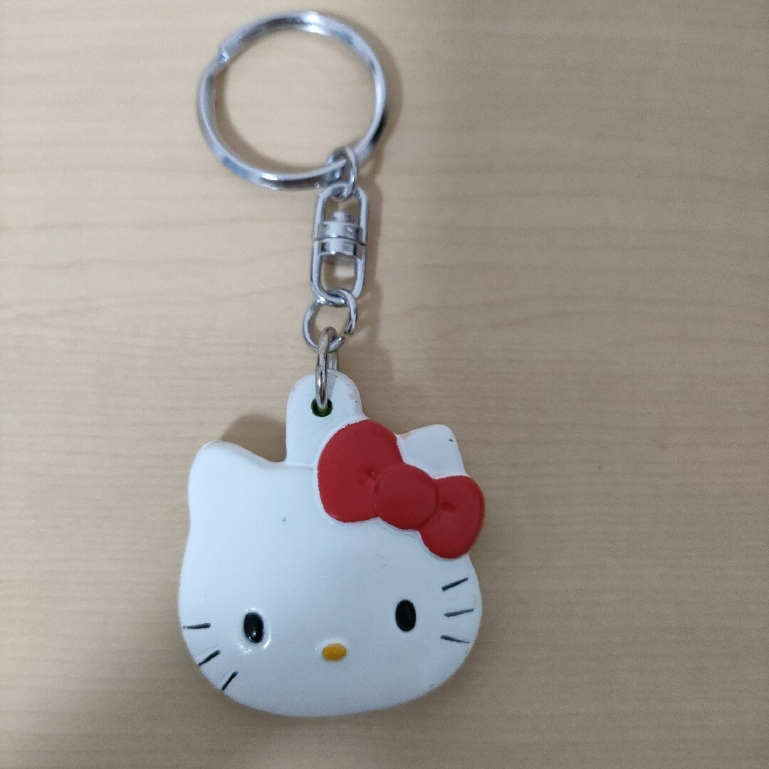 ハローキティ - 平成レトロ キティ フェイスキーホルダー ミラー