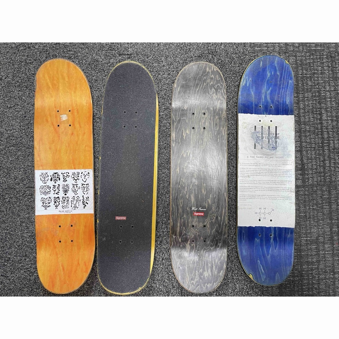 スケートボード9枚 廃デッキ 使用済みの通販 by aking's shop｜ラクマ