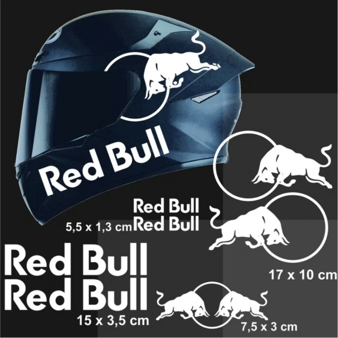 防水 Redbull レッドブル ヘルメットステッカー バイクステッカーの