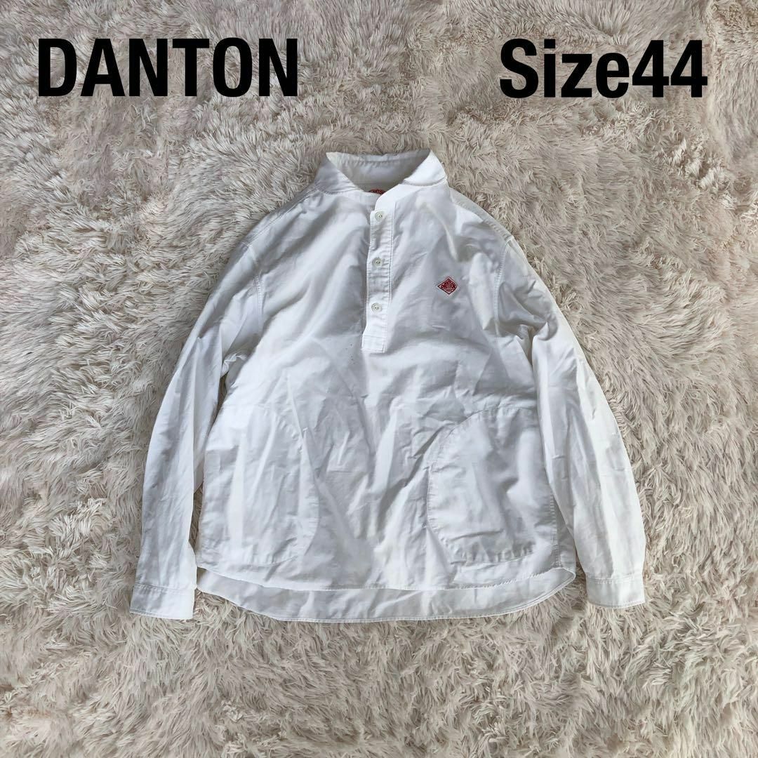 DANTON - DANTONダントンプルオーバーシャツ丸襟ショールカラー