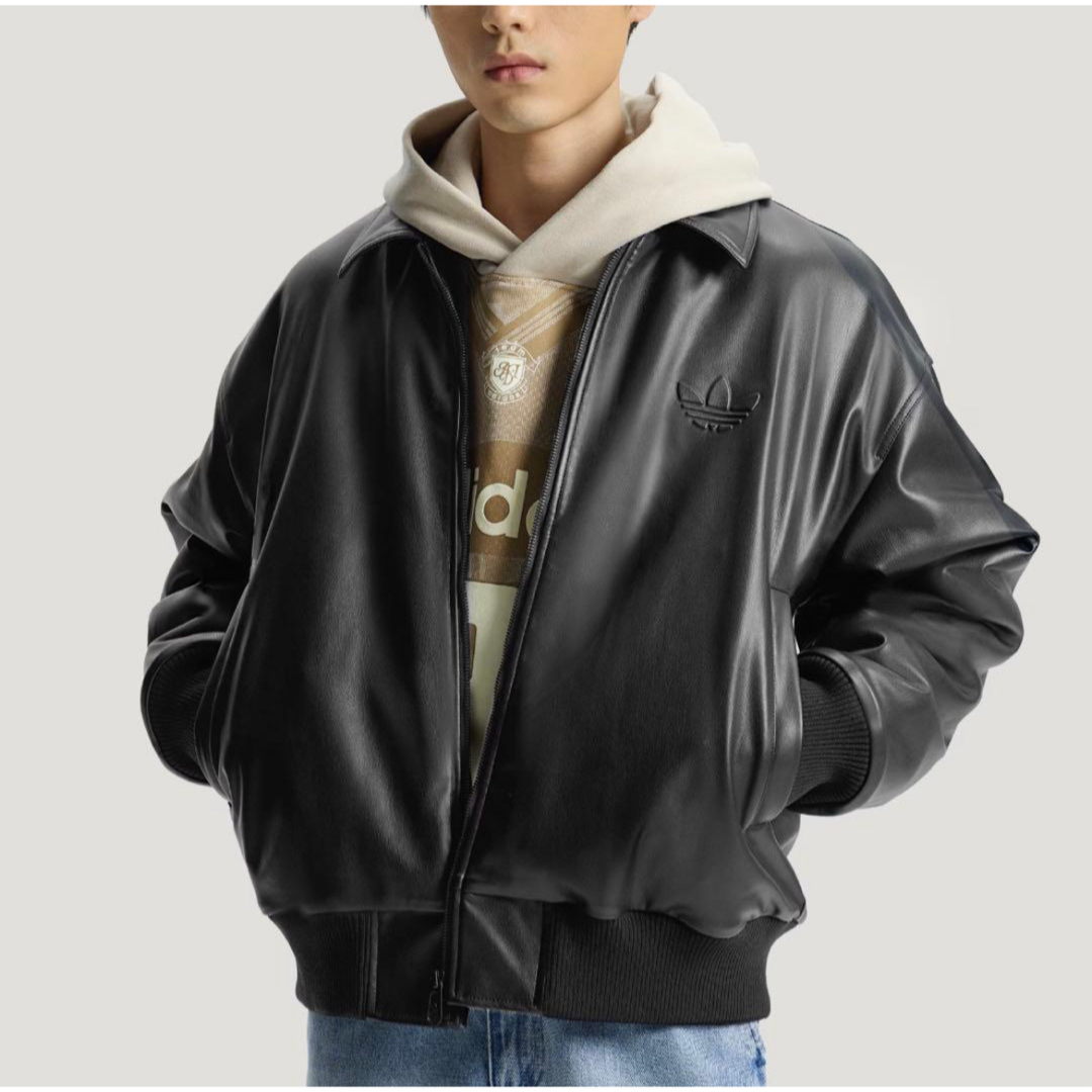 adidas Originals - 新品XS Adidas Sherpa PU ジャケット ブラック