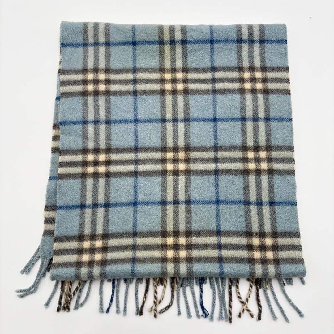 BURBERRY - 極美品 Burberry マフラー ノバチェック カシミヤ100