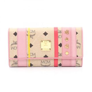 MCM - MCM エムシーエム 三つ折り財布 長財布 5SPT30 ピンクの通販 by