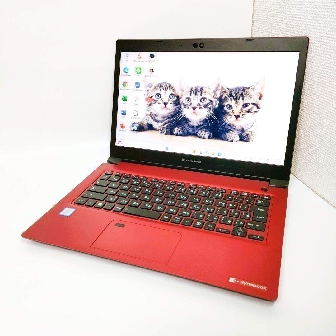 dynabook - 第8世代i5✨️Win11 SSD 小型軽量 オフィス付き赤ノート