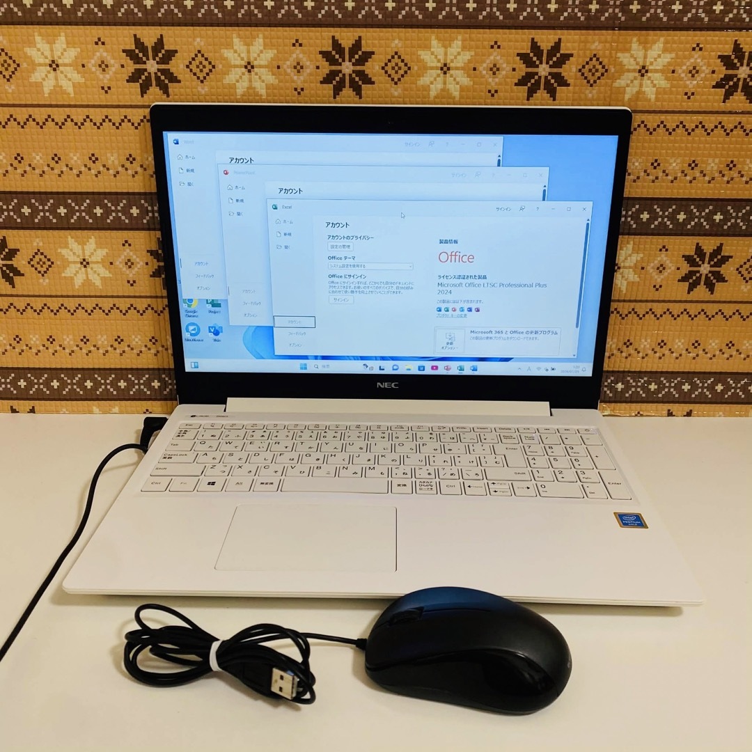 NEC - Y56 NECノートパソコンWEBカメラSSD高速Windows11オフィス付きの